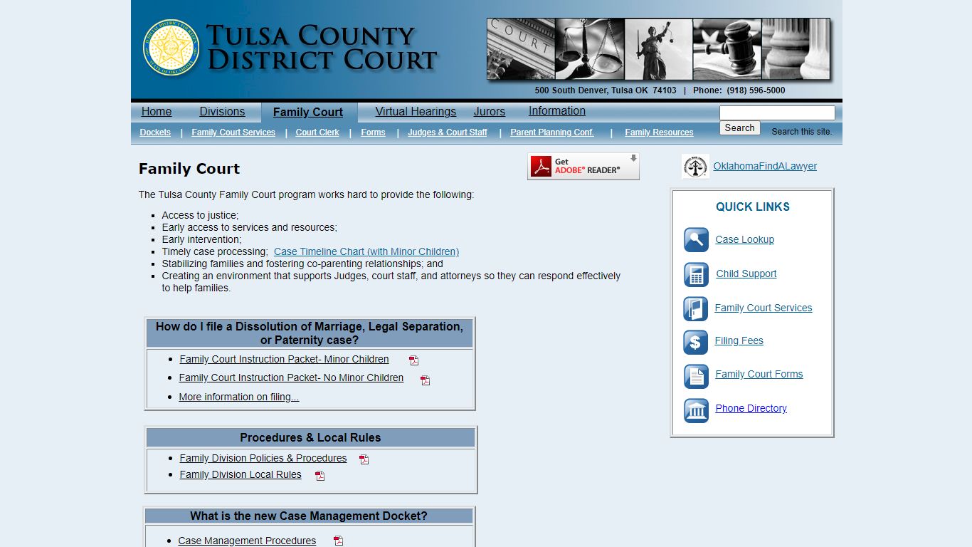 Family Court - Tulsa County District Court